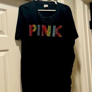 PINK rainbow gemstone shirt